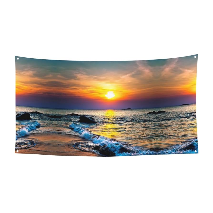 Amazon.com: Beach and Sunset Print Party Banners â